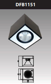 Đèn led downlight gắn nổi chiếu sâu 15w DFB1151