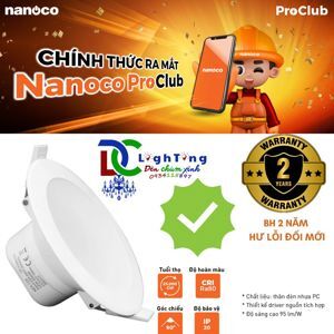 Đèn led Downlight đổi màu Nanoco NDL12C - 12W