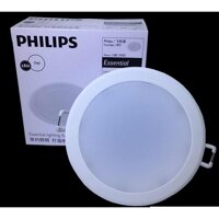 Đèn LED Downlight philips 59202 7W 600lm, lỗ cắt 105mm Trắng/ Trung Tính/ Vàng