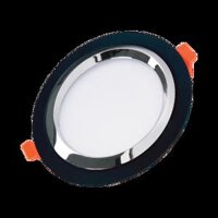 Đèn LED Downlight viền xi 12W đen