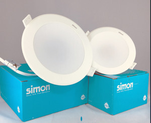 Đèn LED Downlight Wave âm trần SIMON 12W 3000K ánh sáng vàng N03E0-1019