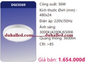 Đèn Led Duhal DGC0369