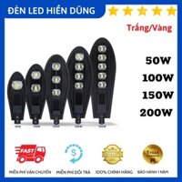 Đèn Led Đường Chiếc Lá 50W-100W-150W-200W Chiếu Sáng Sân Vườn, Đèn Đường Cao Cấp Ánh Sáng Trắng, Vàng