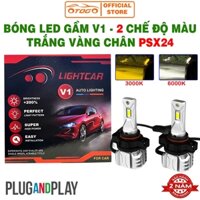 ĐÈN LED GẦM Ô TÔ HAI MÀU TRẮNG VÀNG LIGHTCAR V1 – PSX24 , ĐÈN GẦM CHO XE VINFAST FADIL