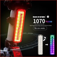 Đèn Led Gắn Đuôi Xe Đạp NQY-0107 Nhiều Màu Sắc Kết Nối USB Chống Thấm Nước