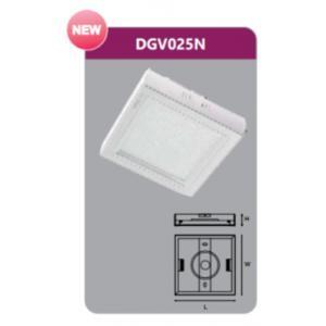 Đèn led gắn trần nổi vuông 25W Duhal DGV025N