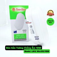 Đèn LED gắn tường 10W Rạng Đông hình bầu dục, chống ẩm IP54, thích hợp cho phòng vệ sinh (LN12 90x195/10W)