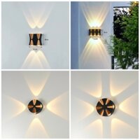 Đèn LED gắn tường hắt tường trang trí ngoài trời Decor Hợp Kim Tĩnh Điện Chống Nước