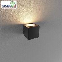 ĐÈN LED GẮN TƯỜNG NGOÀI TRỜI 12W LWA0150A KINGLED - vỏ màu đen