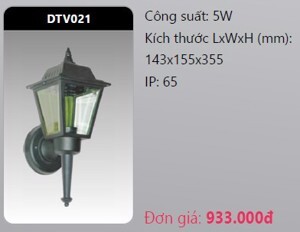 Đèn Led gắn vách trang trí DTV021