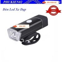 Đèn led gắn xe đạp siêu sáng, có sạc, chống nước Machfally hợp kim nhôm cao cấp – DX09