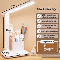 Đèn LED Gấp Gọn USB Sạc Đèn Bàn Nhỏ Bảo Vệ Mắt Học Tập Thông Minh Đèn Bàn Đọc Sách- Phòng Ngủ Đèn Bàn Sinh viên
