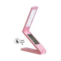 Đèn LED gấp mở với các chức năng lịch, đồng hồ báo thức, nhiệt độ