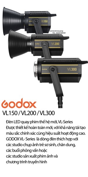 Đèn led Godox VL300