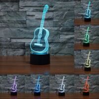 Đèn Led Guitar 3D Đổi Màu