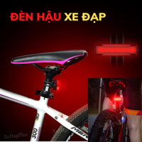 Đèn LED Hậu Gắn Phía Sau Xe Đạp Cao Cấp Chống Nước Sạc USB Với Nhiều Chế Độ Cảnh Báo An Toàn Đạp Xe Ban Đêm