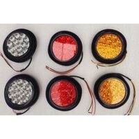 Đèn led hậu tròn các màu 12v hoặc 24v- đèn led mooc led hậu, đèn led gắn cản sau