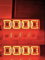 Đèn Led Hậu Xe Tải 4 Khoang 12V - 24V Siêu Sáng