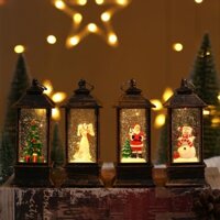 Đèn led Hình Vuông Họa Tiết Ông Già Noel Dùng Trang Trí Cây Thông Giáng Sinh