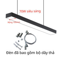 Đèn led hộp thả văn phòng độc đáo, hiện đại - Công Suất 70W 100x1200mm