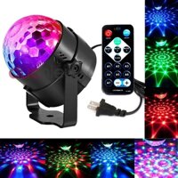 ĐÈN LED KARAOKE SÂN KHẤU MINI 7 MÀU nhấp nháy xoay theo nhạc