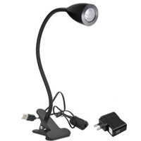 Đèn Led kẹp bàn Kim loại, Đèn đọc sách đầu giường, công suất 3W, Ánh sáng chiếu rọi điểm, Nguồn USB 5V