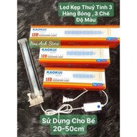 Đèn Led Kẹp Thủy Tinh 3 Dãy Led 3 Chế Độ Màu - Led Kaokui Siêu Đẹp Cho Bể Cá