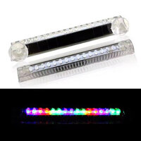 Đèn LED không dây ô tô LED Đèn báo động Đèn Flash năng lượng mặt trời Đèn cảnh báo siêu sáng đầy màu sắc Đa năng Trang trí nội thất Đèn tín hiệu