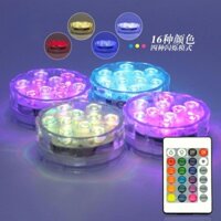 Đèn LED lặn đầy màu sắc Bể cá dưới nước Đèn chống nước Điều khiển từ xa Bể cá Làm mờ 16 màu Bồn tắm Đèn bể bơi LED cầu vồng lặn bể cá dưới nước antijdfgjfgh945.my20241114