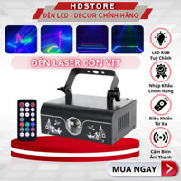 Đèn LED Laser Con Vịt Chiếu Tia Laser Hình 3D với hơn 500 Hiệu Ứng Nháy Théo Nhạc Cho Phòng Hát