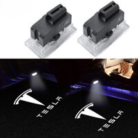 Đèn LED lịch sự Logo Tesla Đèn chào mừng cho phụ kiện Model 3 X Y S