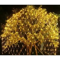 Đèn led lưới, đèn mắt cáo màu vàng nắng 3x2m
