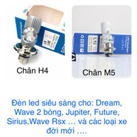 Đèn led M5 hilo cao cấp siêu sáng cho xe Wave 2 bóng, Dream, future , Wave Rsx