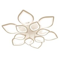 Đèn led mâm ốp trần hình hoa sen trang trí nhà ở trong phòng khách, phòng ngủ 12 cánh, Đèn ốp trần trang trí 6+6 cánh