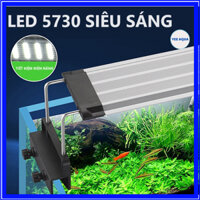 Đèn LED Máng Nhôm Seri E Cao Cấp WRGB (TRẮNG / ĐỔI MÀU RGB), Loại 20-120cm, Hỗ Trợ Lên Màu Cá Và Cây cảnh Sắc Nét