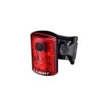 Đèn led màu đỏ hậu xe đạp D-Light gắn cốt yên có cổng sạc USB CG-211R sản xuất tại Đài Loan