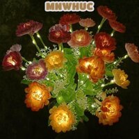 Đèn LED MNWHUC, Đèn bãi cỏ chống nước 7 đầu, Đèn dự tiệc ngày lễ ngoài trời Đèn sàn hoa nhân tạo Đèn lồng hoa sen tuyết
