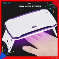 Đèn LED móng tay JLN Nguồn ánh sáng kép Khởi động bằng một phím Glare Free Tiết kiệm năng lượng Plug-and-Play Cure Nail Gel nhựa 36W UV LED không đau Gel móng tay Ba Lan Chữa đèn Dụng cụ làm móng tay
