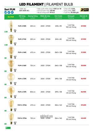Đèn led MPE FLM-4/ST64 4W