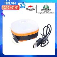 Đèn led Naturehike du lịch dã ngoại 3 chế độ sáng đồ cắm trại NH16D300-C móc treo  có đèn cảnh báo với hút nam châm A024 - Xanh Lá
