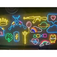 Đèn Led Neon 12V ánh sáng đẹp. Trang trí phòng ngủ, cửa hàng, quay TikTok, phông nền live stream.