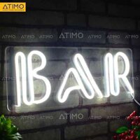Đèn LED Neon chữ BAR trang trí, decor Quán, trang trí shop, quán cafe, phòng games, làm theo yêu cầu