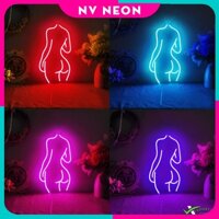 Đèn Led Neon hình cô gái sexy 20x35cm. Nhiều màu sắc Decor phòng ngủ, livestream