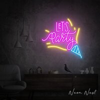 Đèn LED Neon Hình "Les Party" - Trang Trí Sôi Động Cho Tiệc Tùng