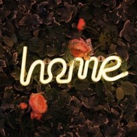 Đèn LED Neon Light Chữ HOME Ấn Tượng Độc Đáo Decor Nhà Cửa Chill Chill