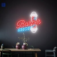 Đèn LED Neon Quảng Cáo Barber Shop Uốn Chữ Sáng Tạo để trang trí phòng ngủ quán