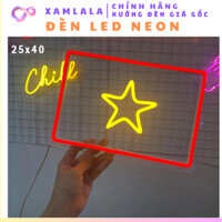 Đèn Led Neon Trang Trí Hình Lá Cờ Việt Nam| Xưởng đèn led chính hãng