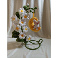 Đèn Led Ngủ Để Bàn Hình Cây Hoa Linh Lan, Quà Tặng Ý Nghĩa, concept vầng trăng thỏ bên cây linh lan đặt trước 5-10 ngày