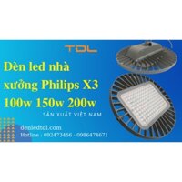 Đèn led nhà xưởng highbay 100w 150w 200w  TDL UFO Philip