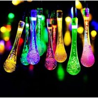 Đèn led nháy giọt nước [combo 3 bộ đèn] dài 10m 28 giọt nước có màu vàng và màu đa sắc